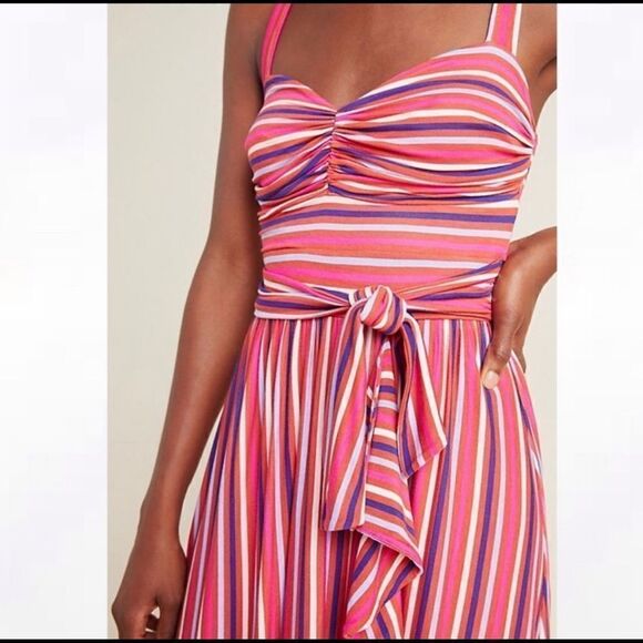 Revolve Anthropologie Maeve Gabriela Ruffled Maxi Dress - Picture 2 of 13